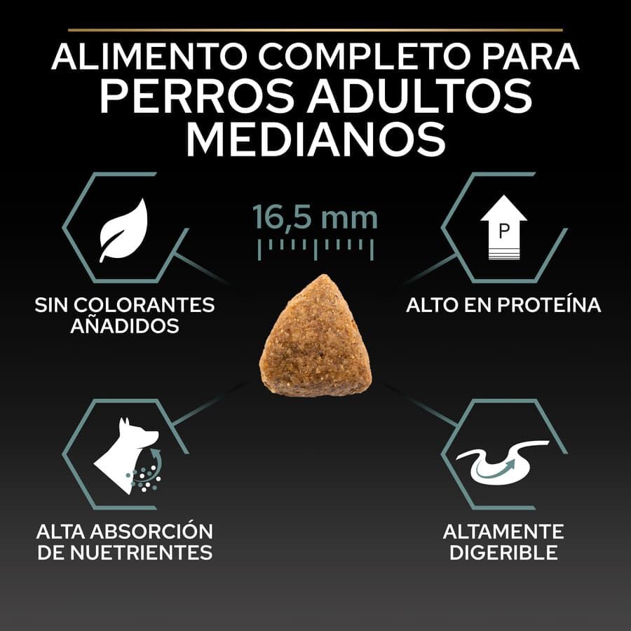 16.5 kg (14 + 2.5 kg &iexcl;gratis!) Pro Plan Adult Medium Digesti&oacute;n Cordero pienso para perros, , large indicador imagen numero 6